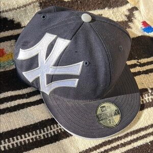 New Era Navy Cap with White NY Logo